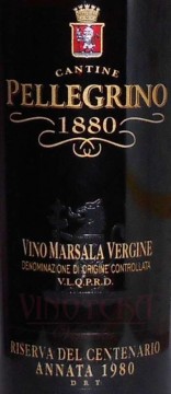 Marsala Vergine Riserva del Centenario annata 1980 D.O.C., Cantine Pellegrino