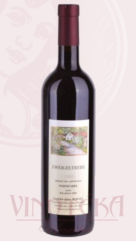 Zweigeltrebe, pozdní sběr, 2016, Vinařství František Mádl