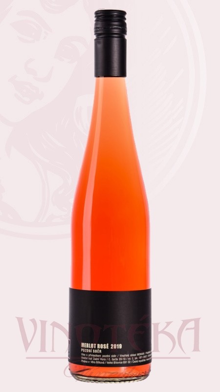 Merlot rosé, pozdní sběr, Vinařství Bílkovi