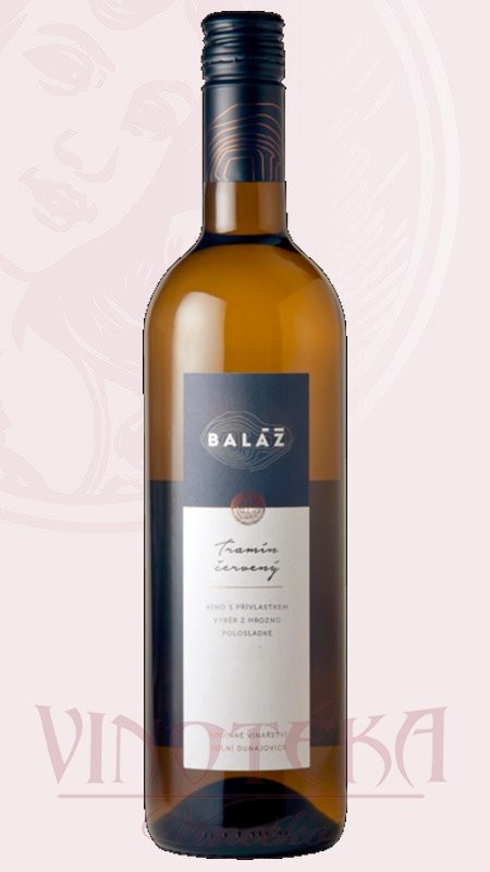 Tramín červený, výběr z hroznů, Vinařství Baláž