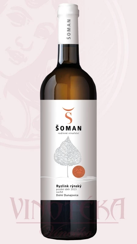  Ryzlink rýnský, pozdní sběr, suché, Vinařství Stanislav Šoman