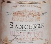 Cuvée Pierre Etienne, Sancerre, 2005, Joseph Mellot